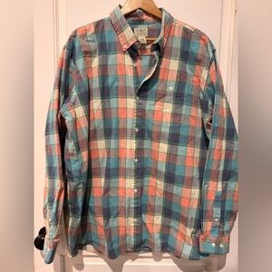 L.L. Bean cotton heavyweight button down shirt. Size XL-tall men’s